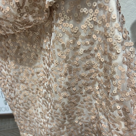 Jessica Simpson mini one shoulder sequins dress in great shape size 2 - Picture 3 of 6